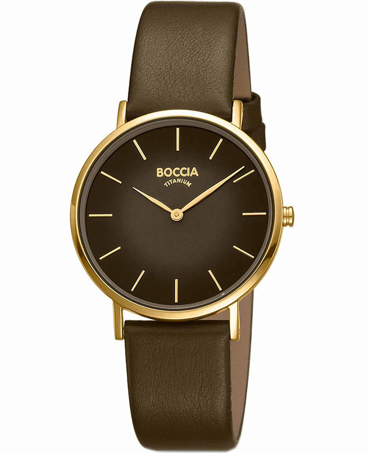 Часы Boccia Titanium Circle-Oval 3273-13 — женские, коричневый