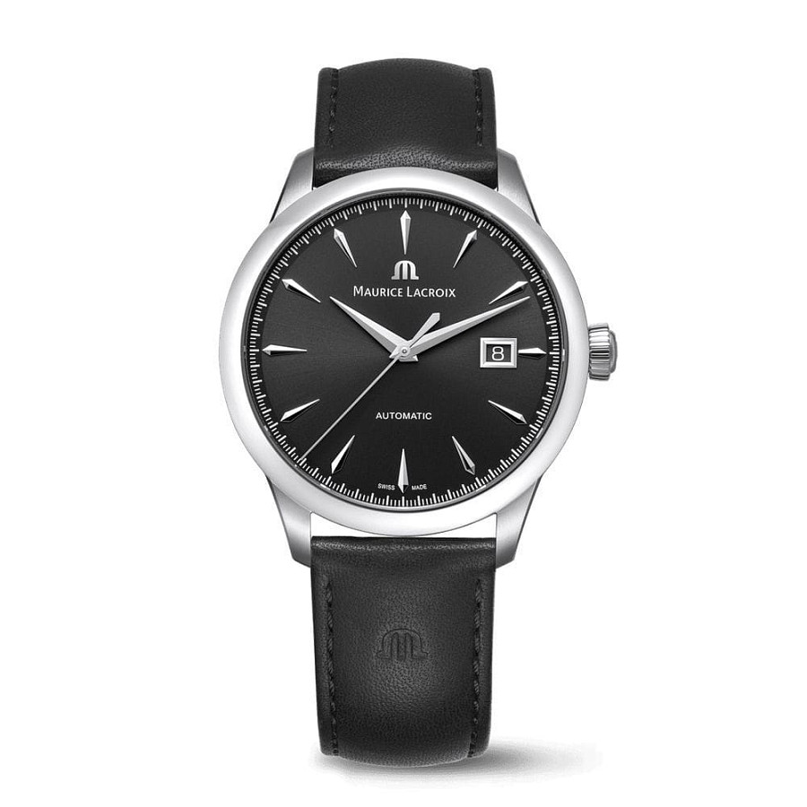 Часы Maurice Lacroix 1975 756008-SS001-330-2 — мужские, черный