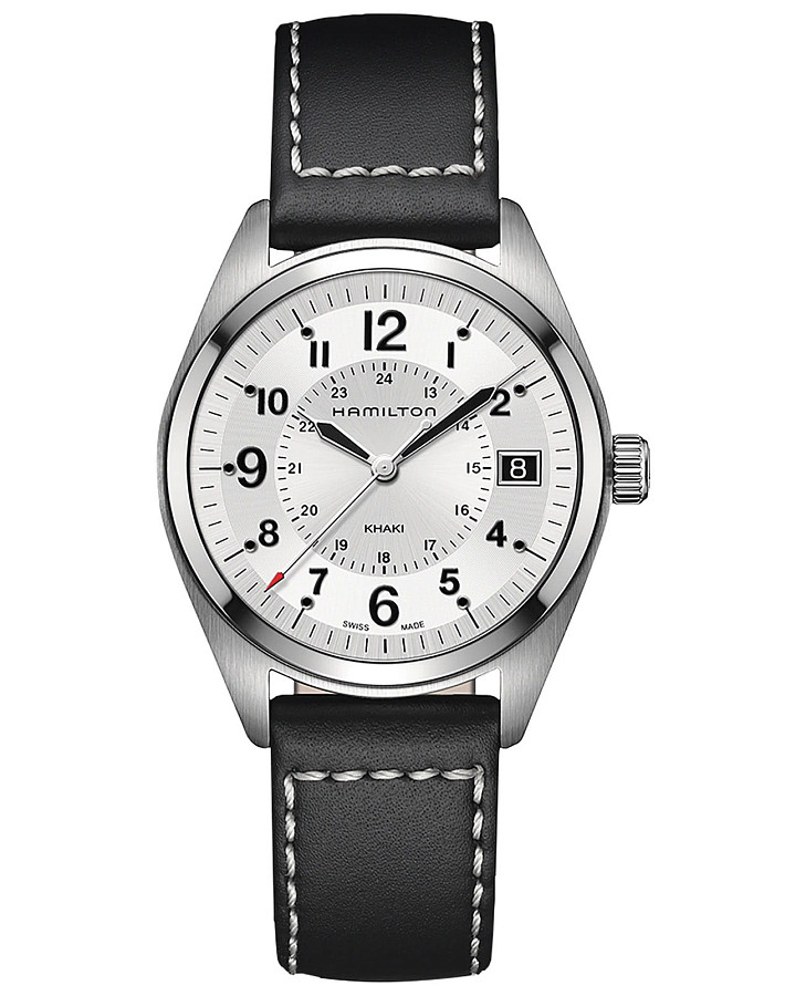 Часы Hamilton Khaki Field Quartz H68551753 — мужские, серебристый