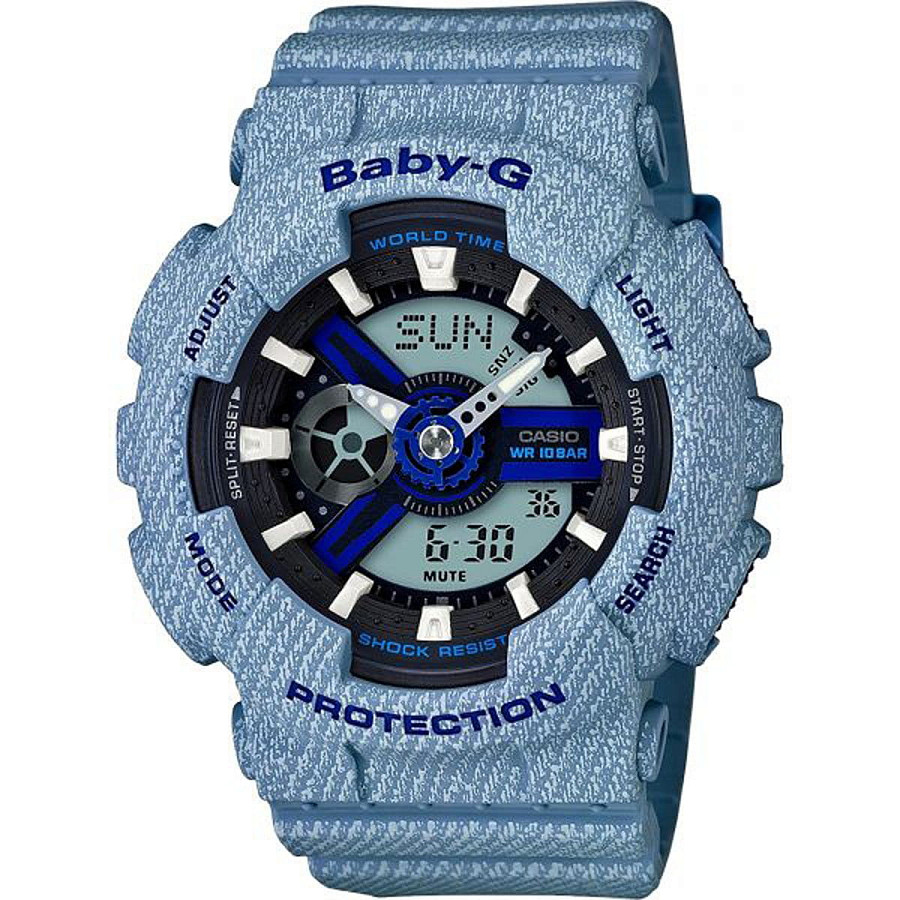 Часы Casio Baby-G BA-110DE-2A2DR — женские, серый