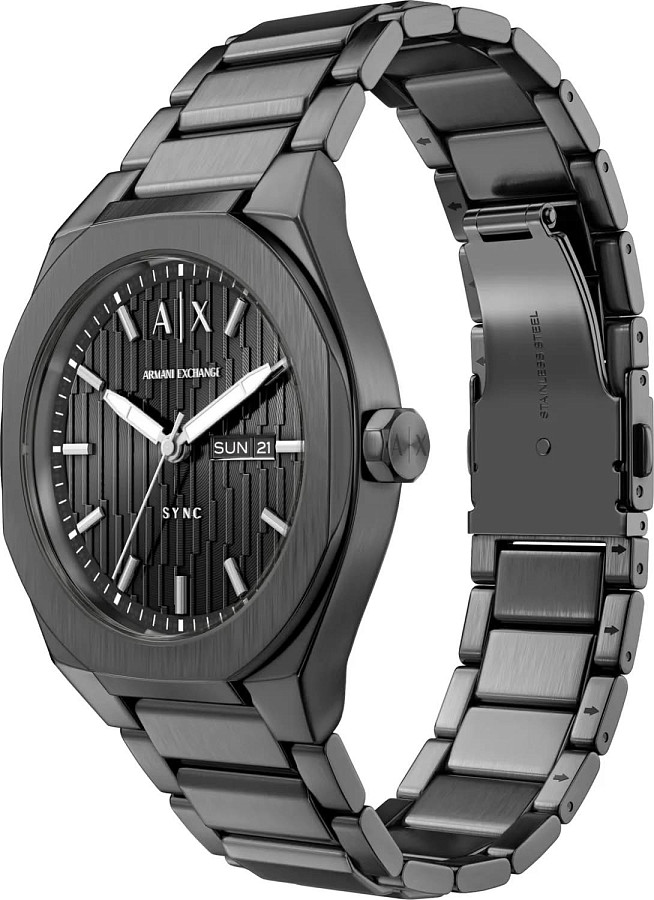 Часы Armani Exchange Sync AX4300 — черный, металл сталь