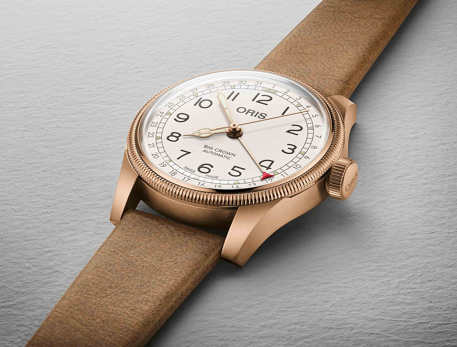 Часы Oris Big Crown Bronze Pointer Date 01 754 7741 3161-Set — сталь бронза, Швейцария