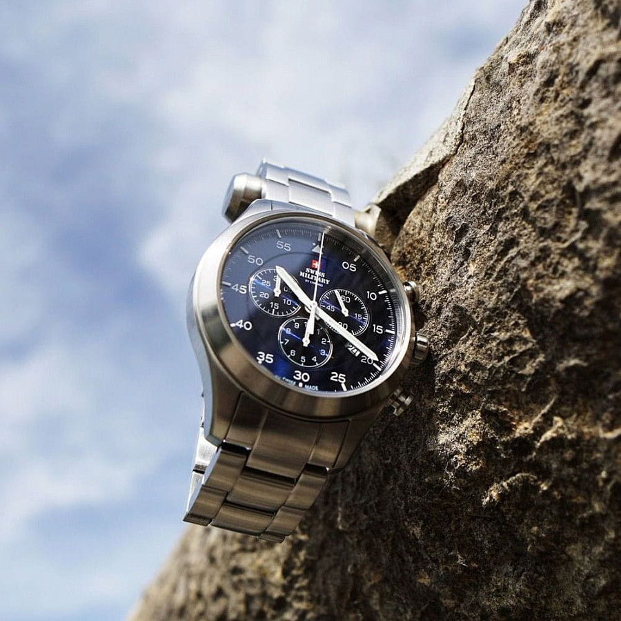 Часы Swiss Military by Chrono SM34076.02 — нержавеющая сталь, мужские