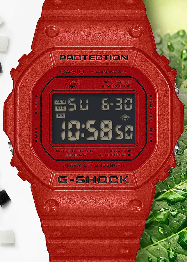 Часы Casio G-SHOCK DW-5600RRB-4 — артикул DW-5600RRB-4