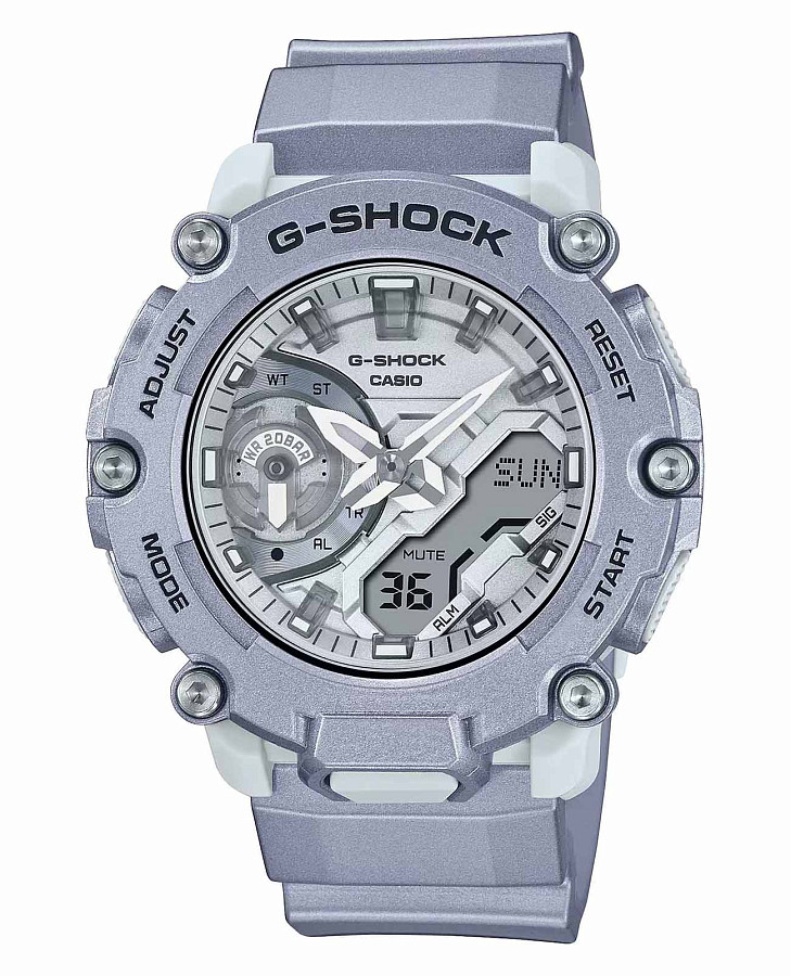 Часы Casio G-Shock GA-2200FF-8ADR (GA-2200FF-8A) — мужские, серебристый