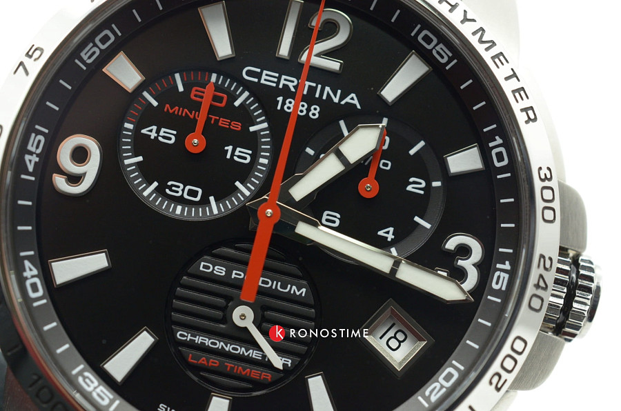 Часы Certina DS Podium Chronograph Lap Timer C034.453.16.057.00 — кожаный, мужские