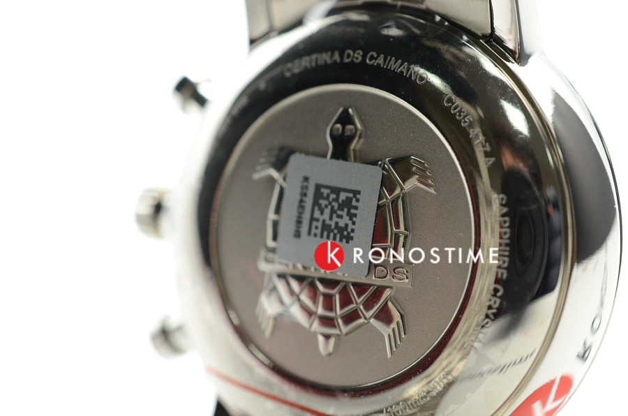 Часы Certina DS Caimano Chronograph C035.417.44.087.00 — черный, титан