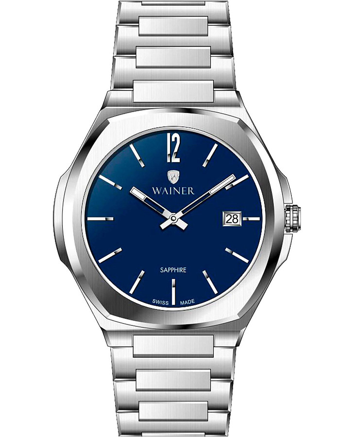 Часы Wainer WA.10240-B — мужские, синий