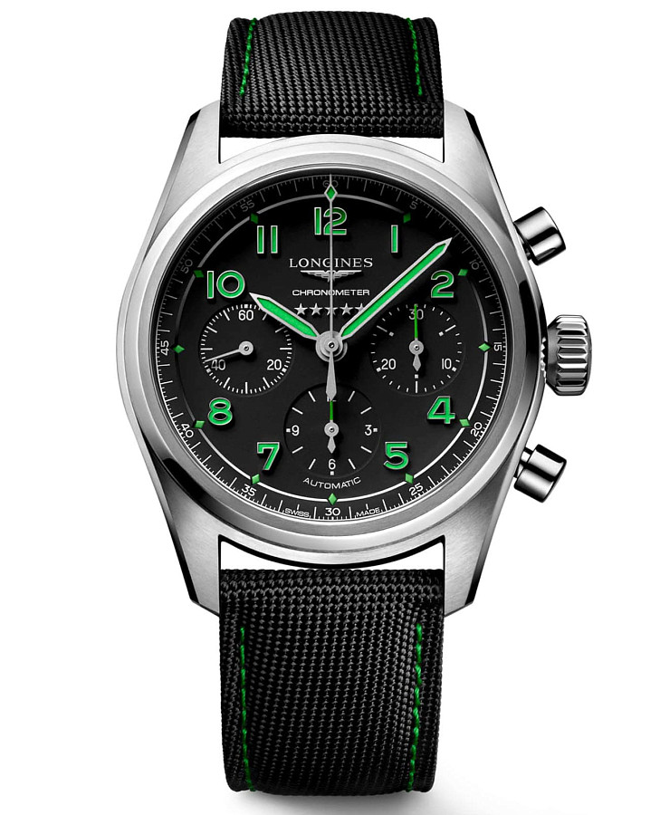 Часы Longines Spirit Pioneer Edition L3.829.1.53.2 — мужские, черный