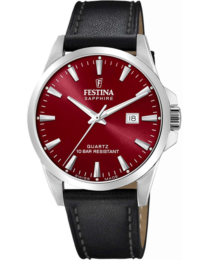 Часы Festina Swiss Made F20025/5 — мужские, красный