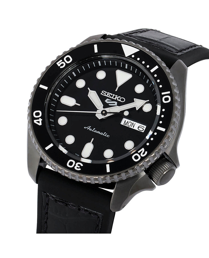 Часы Seiko 5 Sports SRPD65K3 — черный, сталь металл