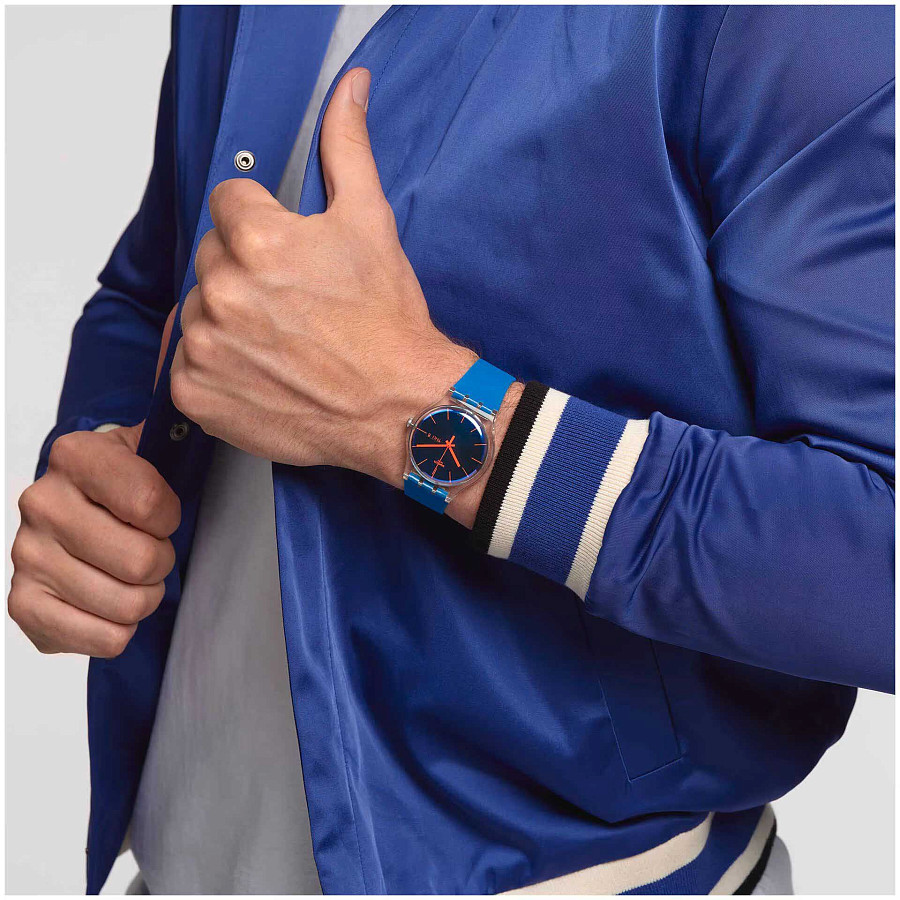 Часы Swatch New Gent Biosourced SO29K702 — кварцевые, Швейцария, мужские