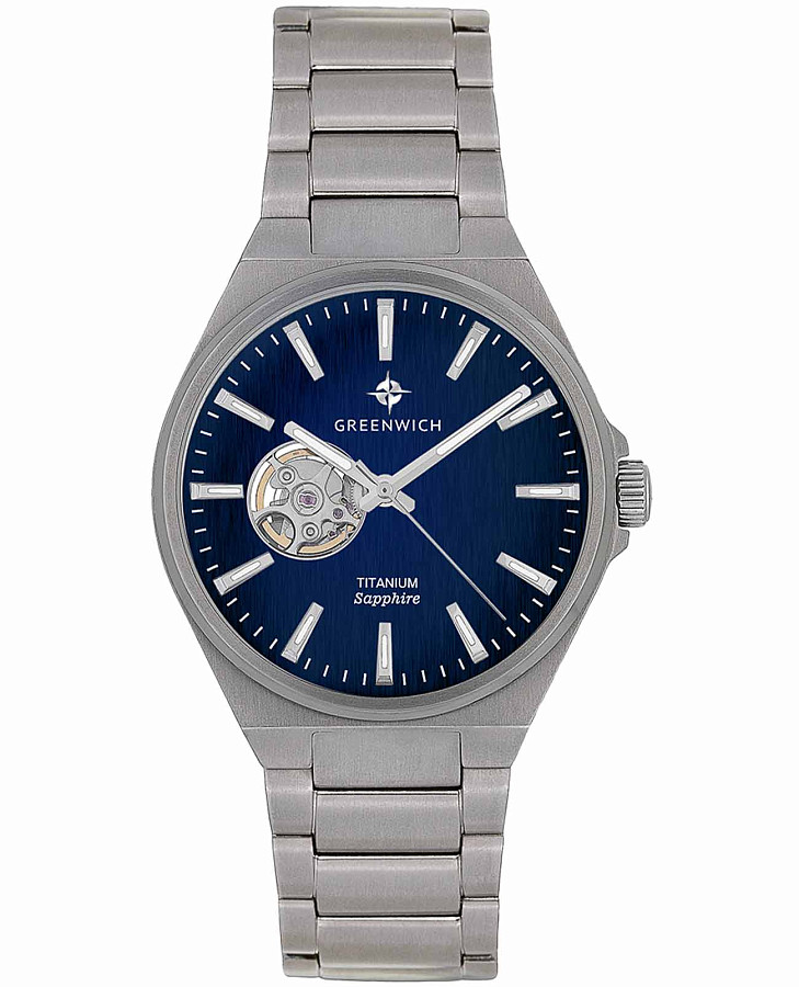 Часы Greenwich Titanium GW 084.10.36 — мужские, синий