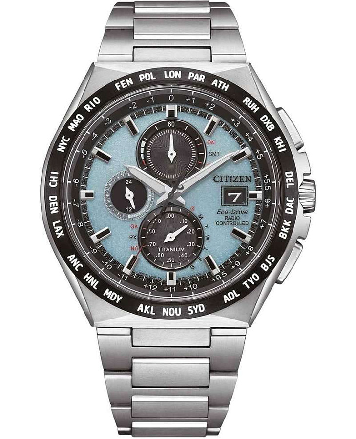 Часы Citizen Eco-Drive AT8238-84M — мужские, синий