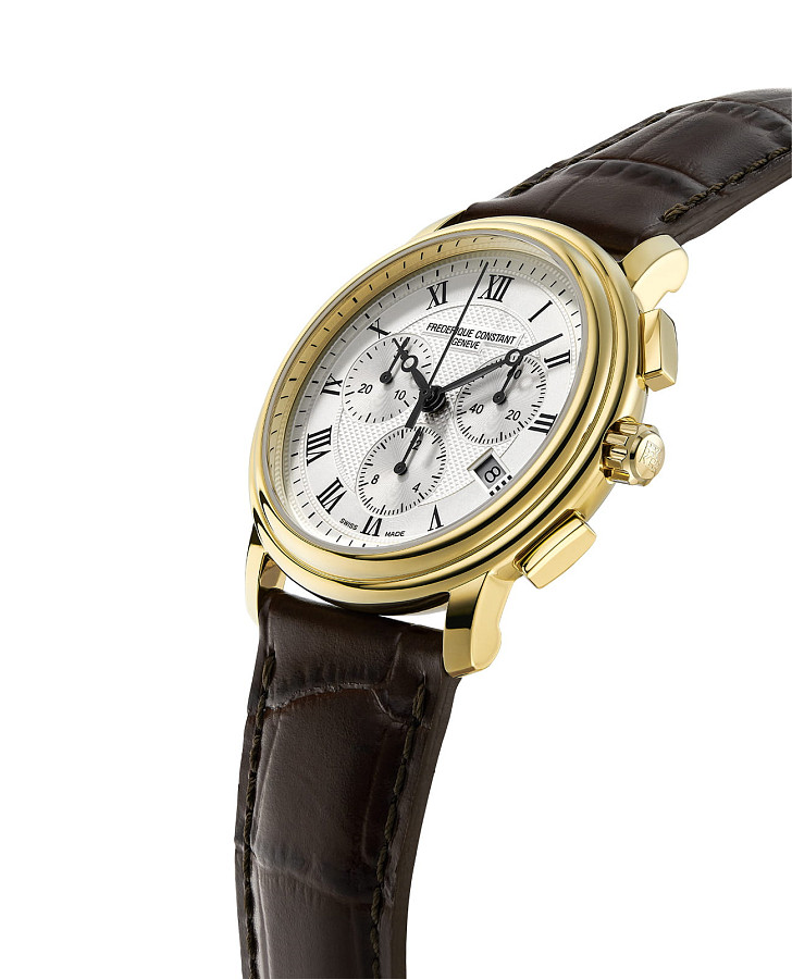 Часы Frederique Constant Classics Quartz Chronograph FC-292MC4P5 — кварцевые, сталь металл