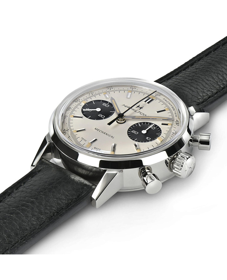 Часы Hamilton American Classic Intra-Matic Chronograph H H38429710 — кожаный, мужские