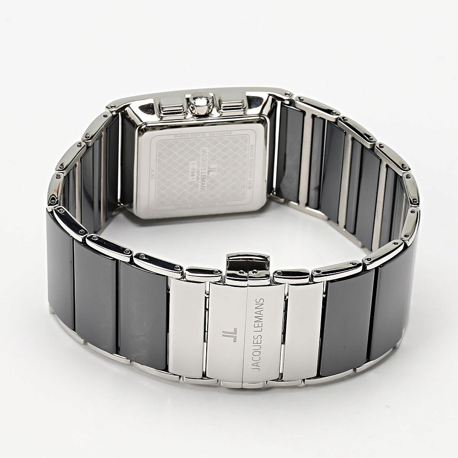 Часы Jacques Lemans High Tech Ceramic 1-1941F — сталь + керамические вставки, мужские