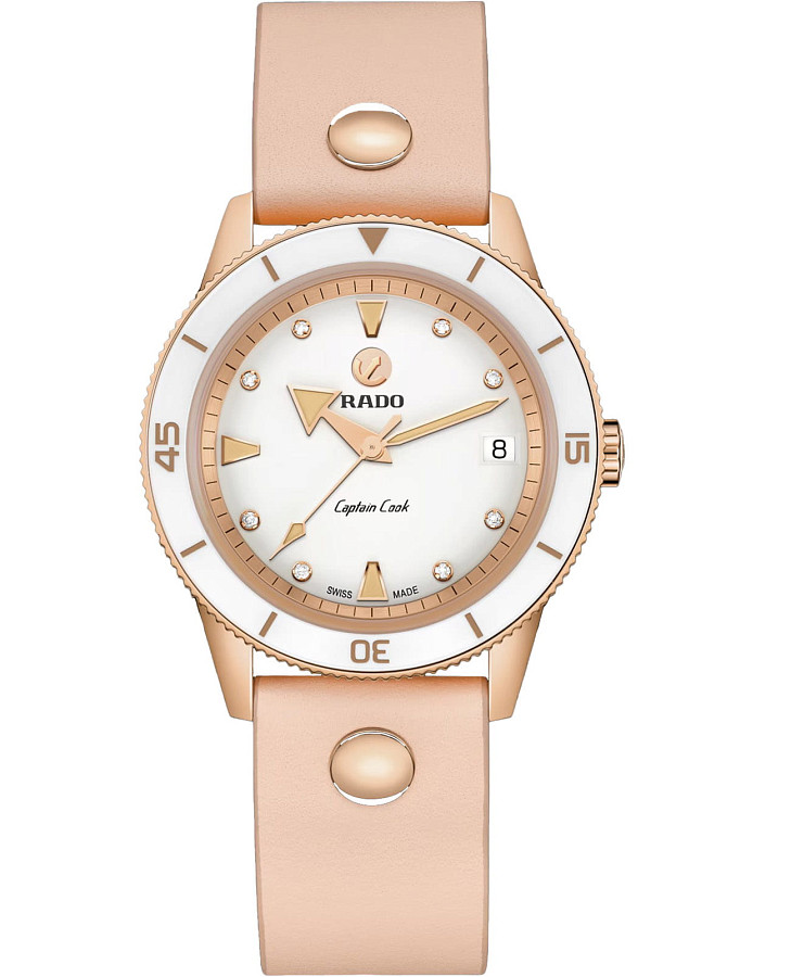 Часы Rado Captain Cook Marina Hoermanseder R32139708 — женские, белый
