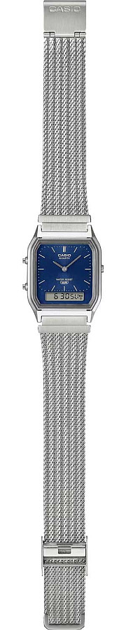 Часы Casio Vintage AQ-230EM-2A — пластик, Япония