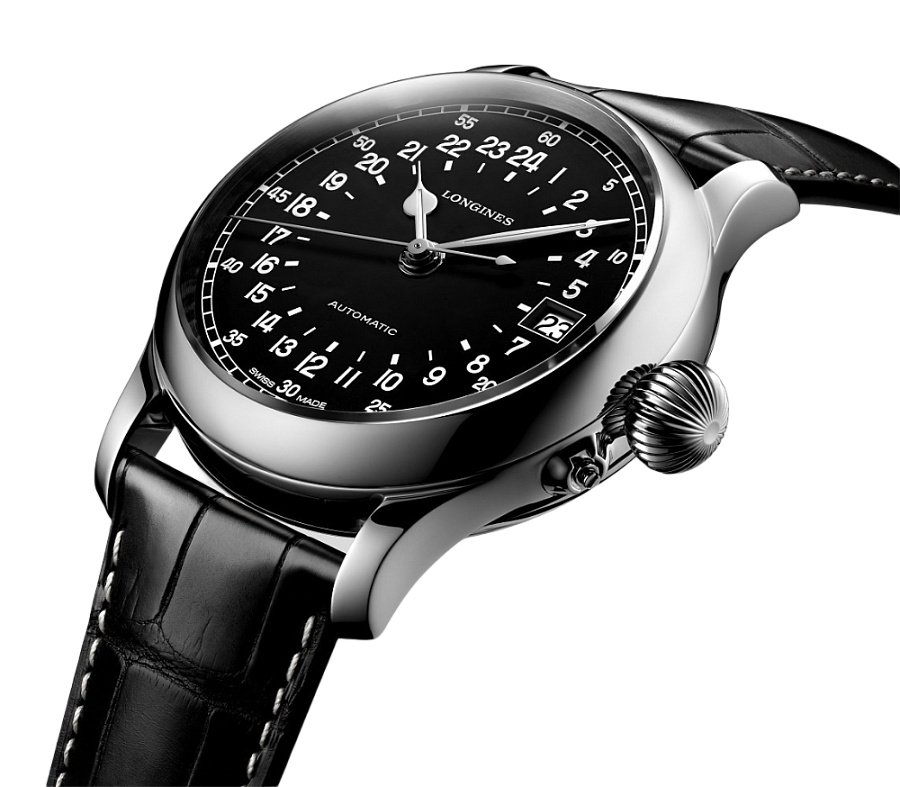 Часы Longines Twenty-Four Hours L2.751.4.53.3 — механические, металл сталь