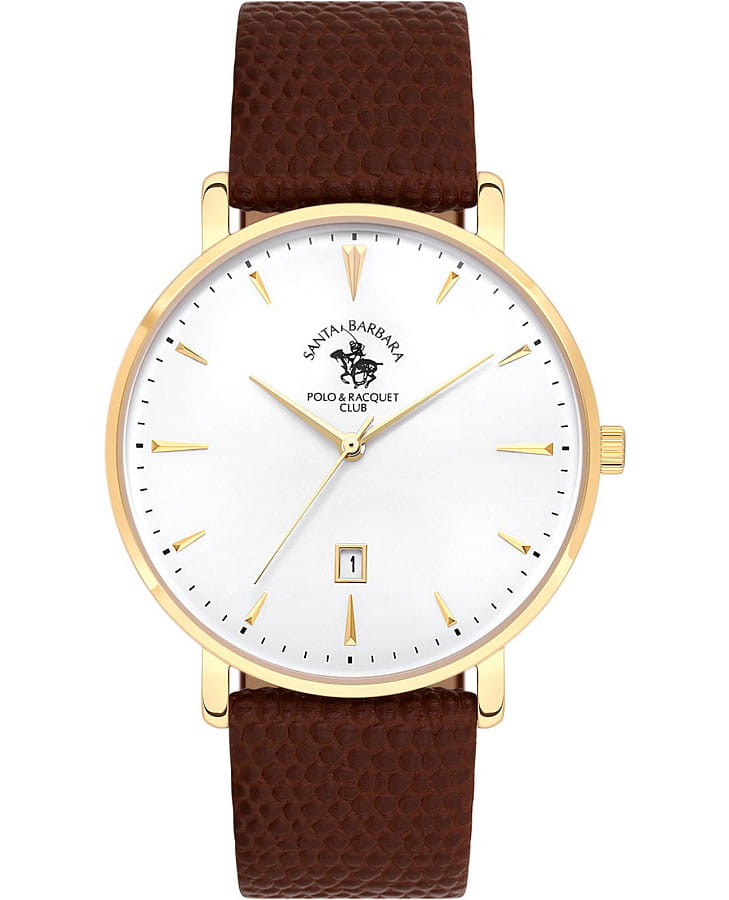 Часы Santa Barbara Polo & Racquet Club SB.8.10009-5 — мужские, белый