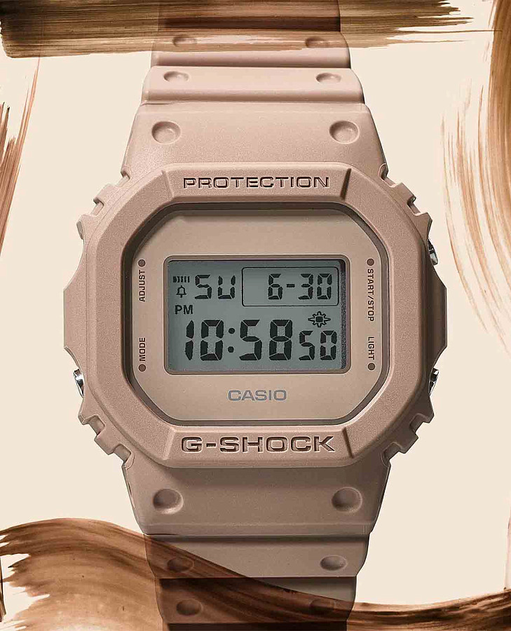 Часы Casio G-Shock DW-5600NC-5DR (DW-5600NC-5) — пластик, мужские