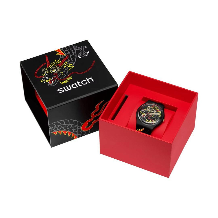 Часы Swatch New Gent Biosourced Swatch Pay! SO29Z137-5300 — мужские, силикон