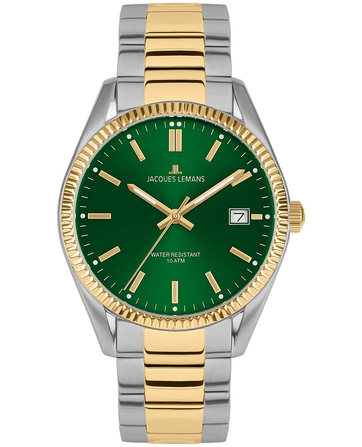 Часы Jacques Lemans 50-3K — мужские, зеленый