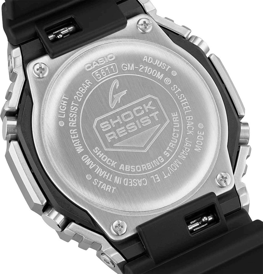 Часы Casio G-Shock Modern Industrial GM-2100M-1A — сталь пластик, Япония