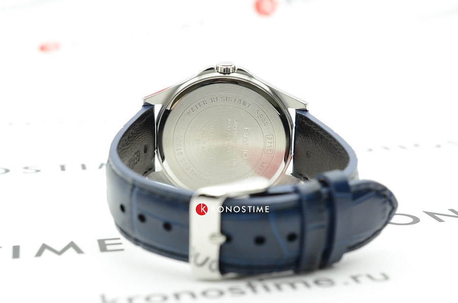 Часы Casio Collection MTS-100L-2A — кожаный, мужские