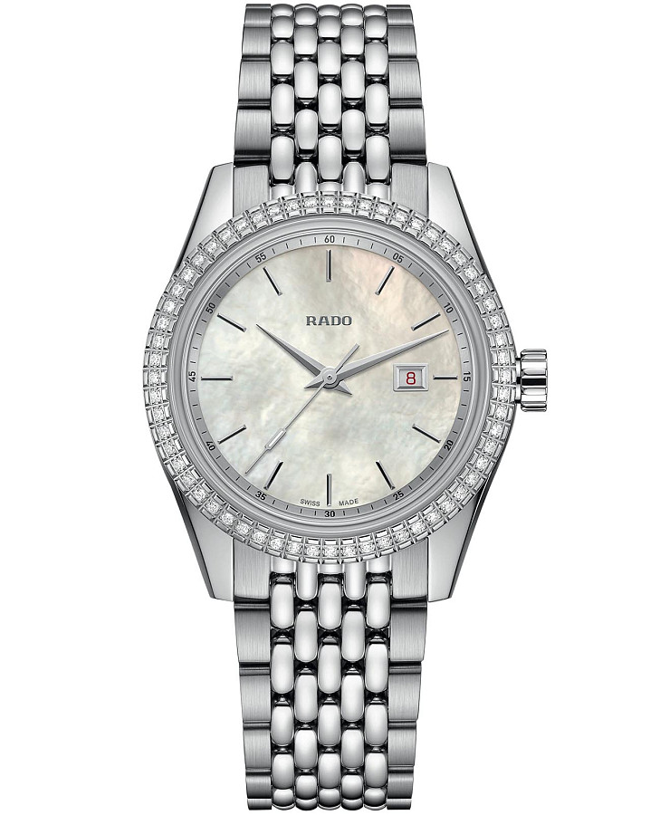 Часы Rado HyperChrome Classic Diamonds R33099918 — женские, перламутровый