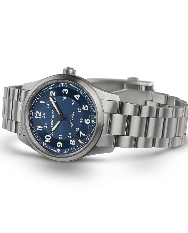 Часы Hamilton Khaki Field Titanium Auto H70205140 — металл титан, Швейцария