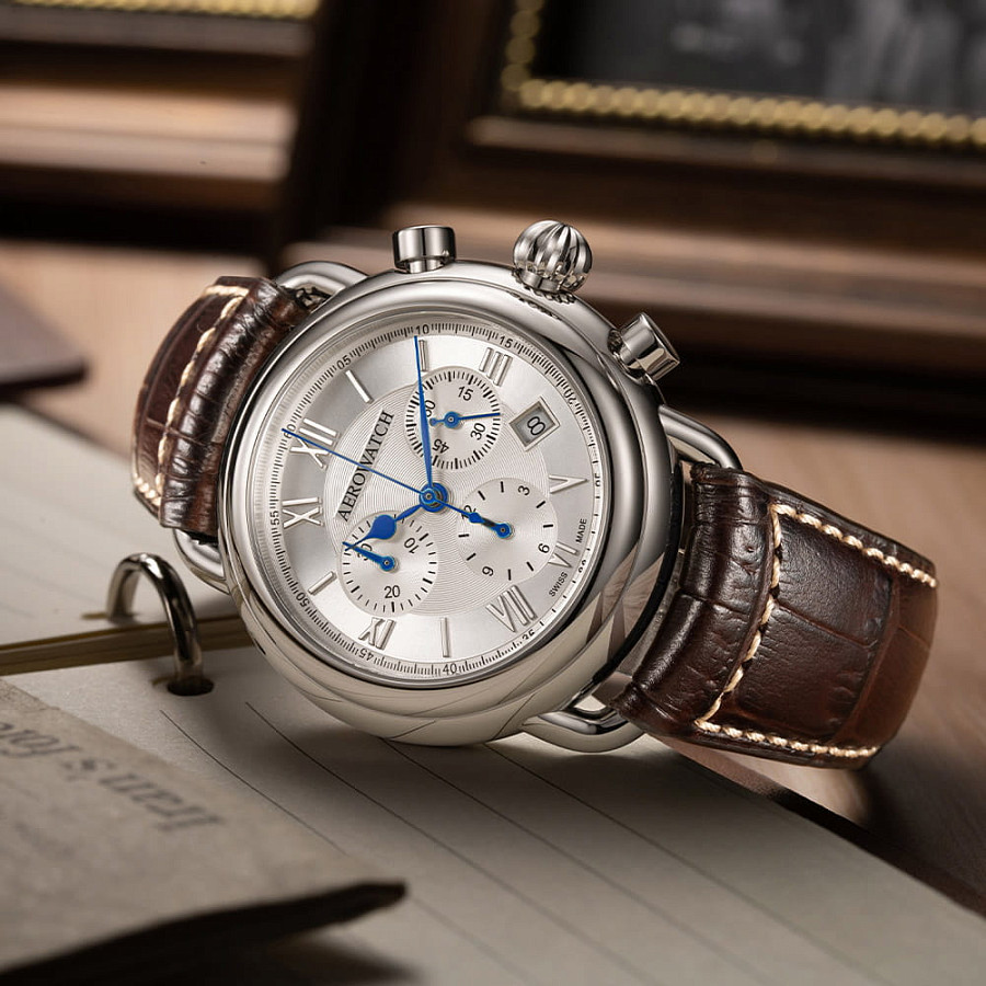 Часы Aerowatch 1942 83926 AA07 — кварцевые, Швейцария, мужские