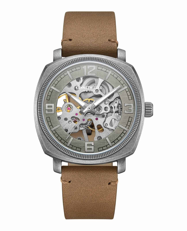 Часы Kenneth Cole Mechanical KCWGE0020701 — кожаный, мужские