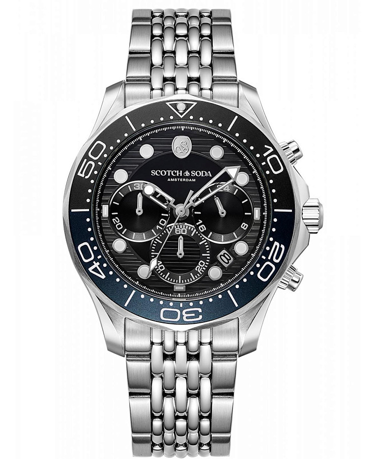 Часы Scotch&Soda SSM.114A — мужские, черный