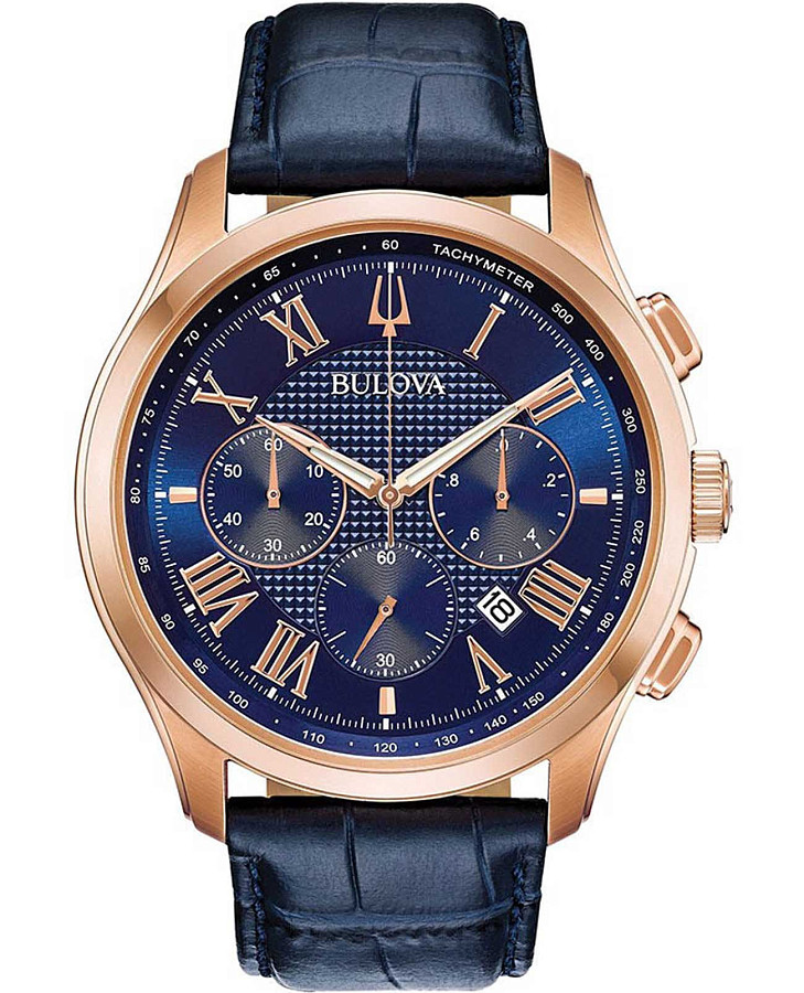 Часы Bulova Classic 97B170 — мужские, синий
