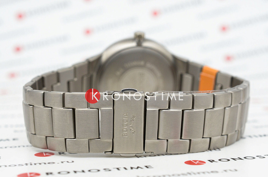 Часы Boccia Titanium Circle-Oval 3652-04 — титановый, мужские