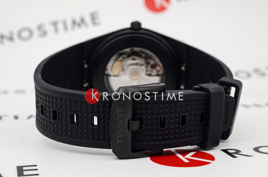 Часы Tissot PRX Powermatic 80 Carbon T137.907.97.201.00 — каучук, мужские