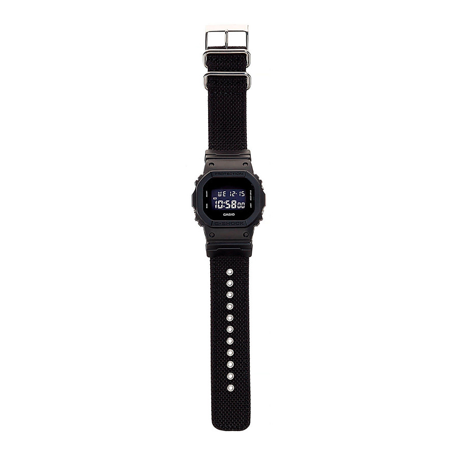 Часы Casio G-Shock DW-5600BBN-1DR (DW-5600BBN-1E) — мужские, нейлон
