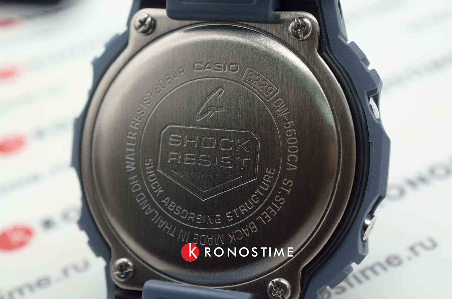 Часы Casio G-Shock DW-5600CA-2 — синий, электронные