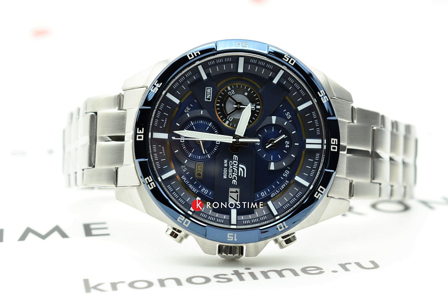 Часы Casio Edifice EFR-556DB-2A — мужские, серебристый