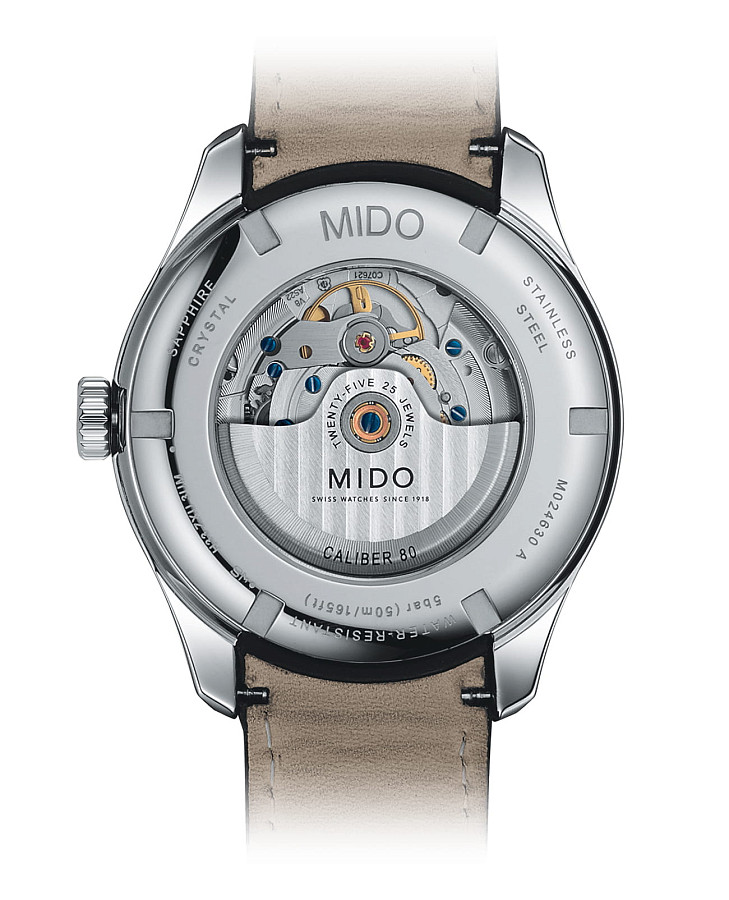 Часы Mido Belluna Sunray M024.630.16.051.00 — механические, металл сталь