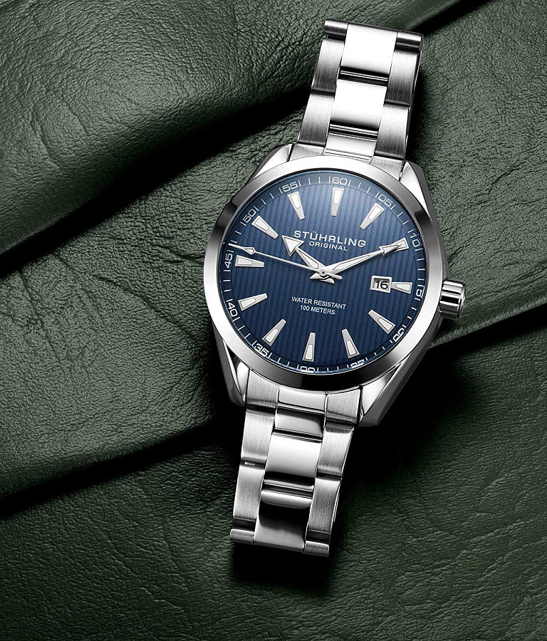 Часы Stuhrling Symphony 3953.2 — кварцевые, сталь металл