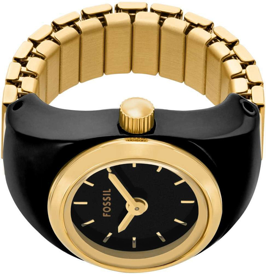 Часы Fossil Watch Ring ES5413 — нержавеющая сталь с ip-покрытием, женские