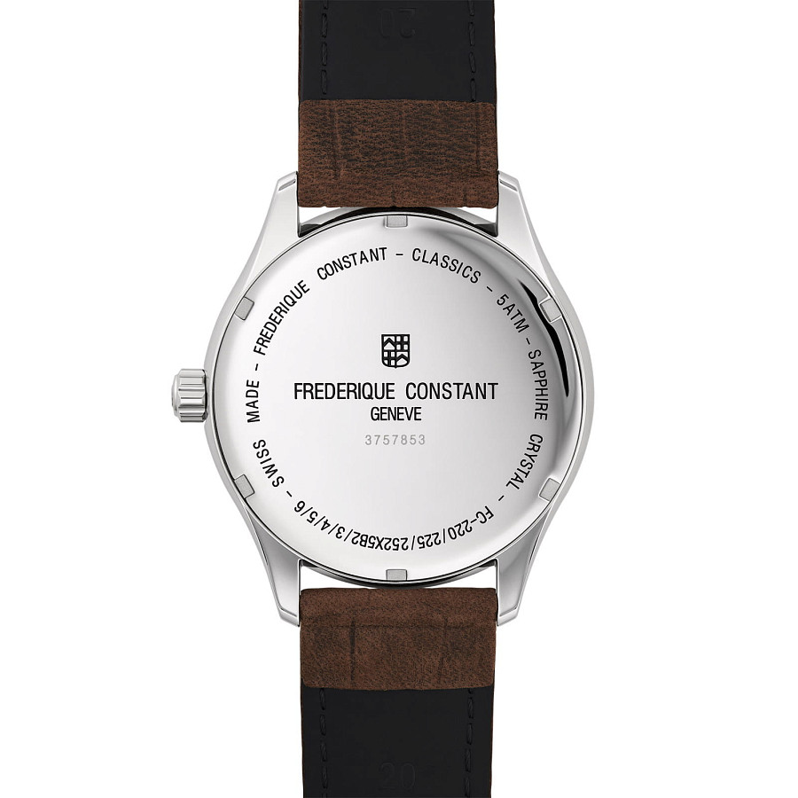 Часы Frederique Constant Classics Quartz FC-220SS5B6 — сталь металл, Швейцария