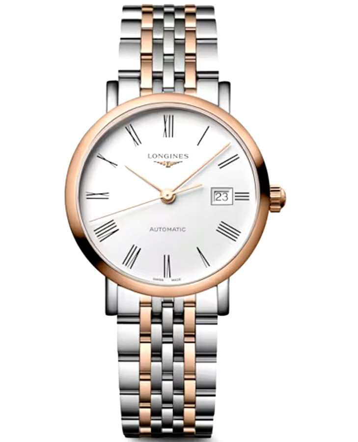 Часы Longines Elegance Elegant Collection 29 mm L4.310.5.18.7 — женские, белый