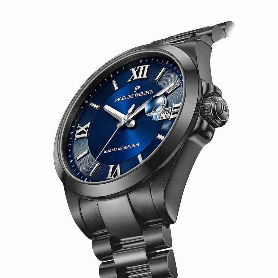 Часы Jacques Philippe Infinitum JPQGS338337V2 — синий, металл сталь