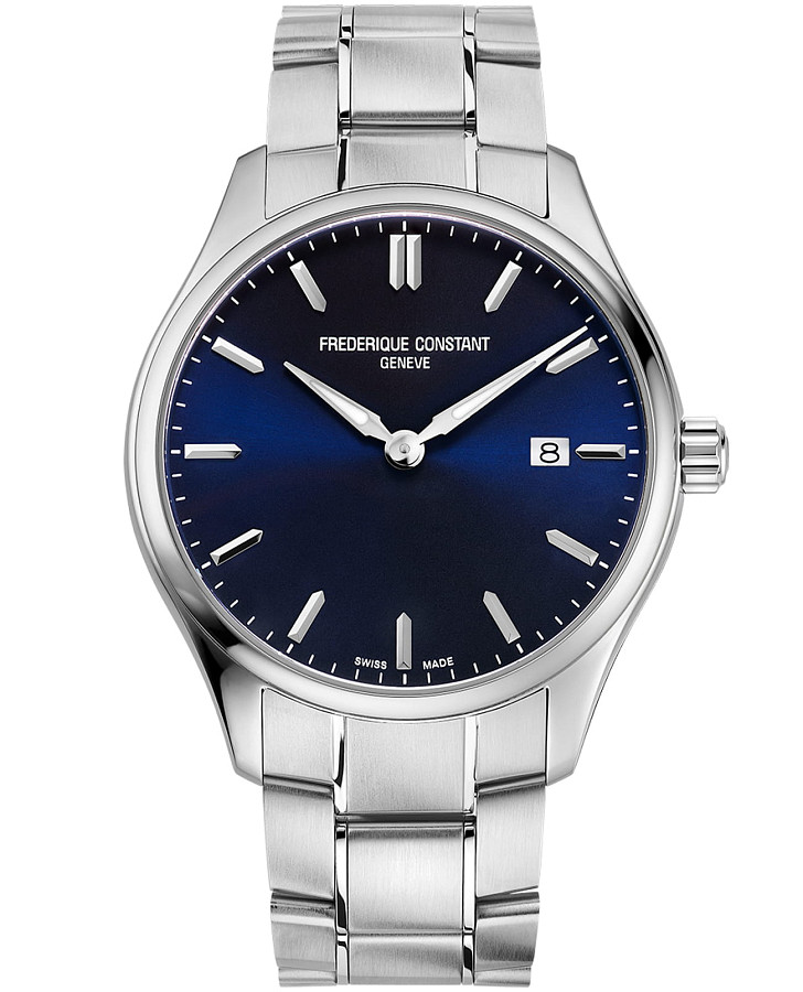 Часы Frederique Constant Classics Quartz FC-220NS5B6B — мужские, синий
