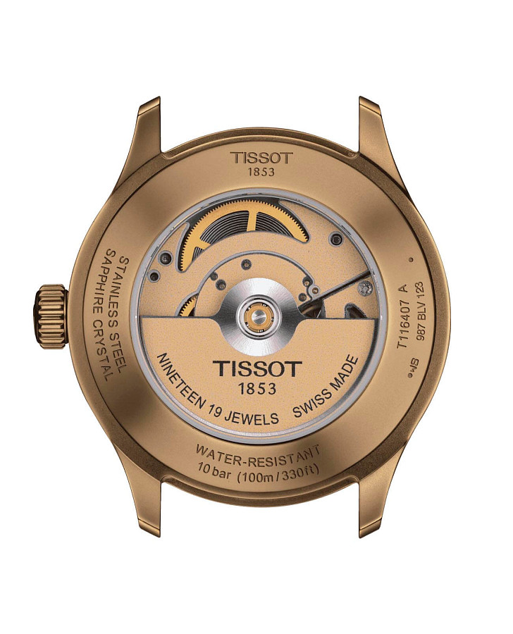 Часы Tissot Gent XL Swissmatic T116.407.36.051.00 — кожаный, мужские