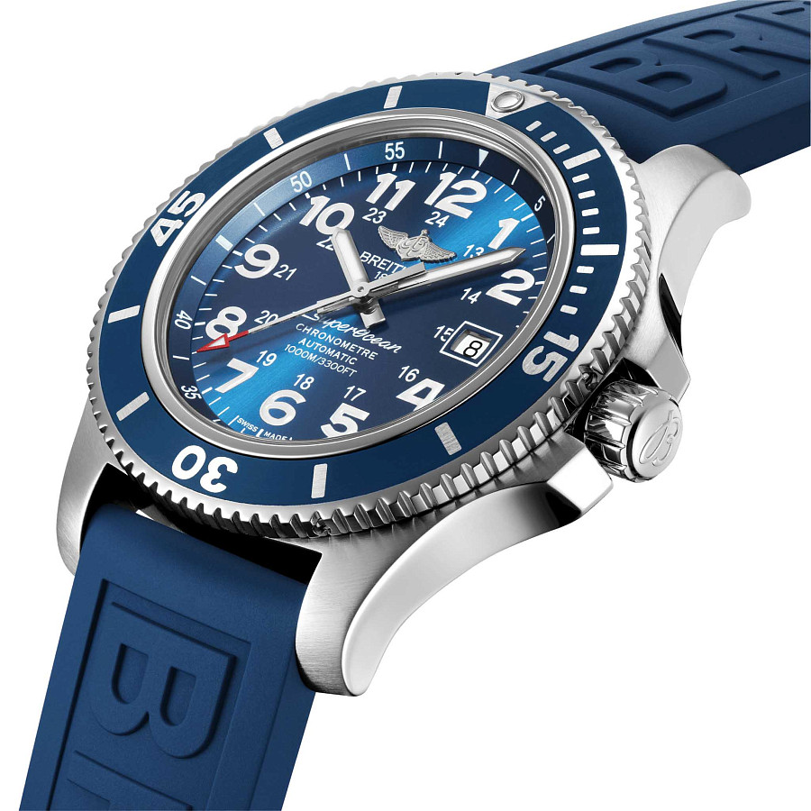 Часы Breitling Superocean II 44 A17392D81C1S1 — механические, сталь металл